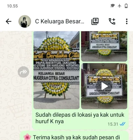 Pengiriman Papan Bunga Duka Plipir Purworejo